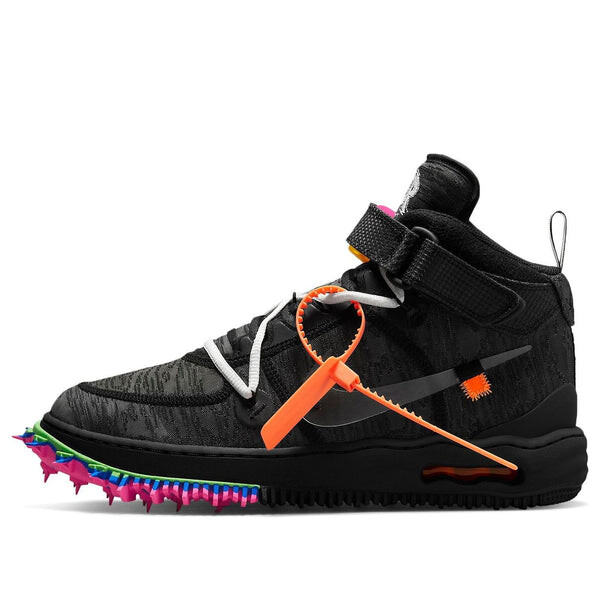 

Кроссовки x off white air force 1 mid Nike, черный