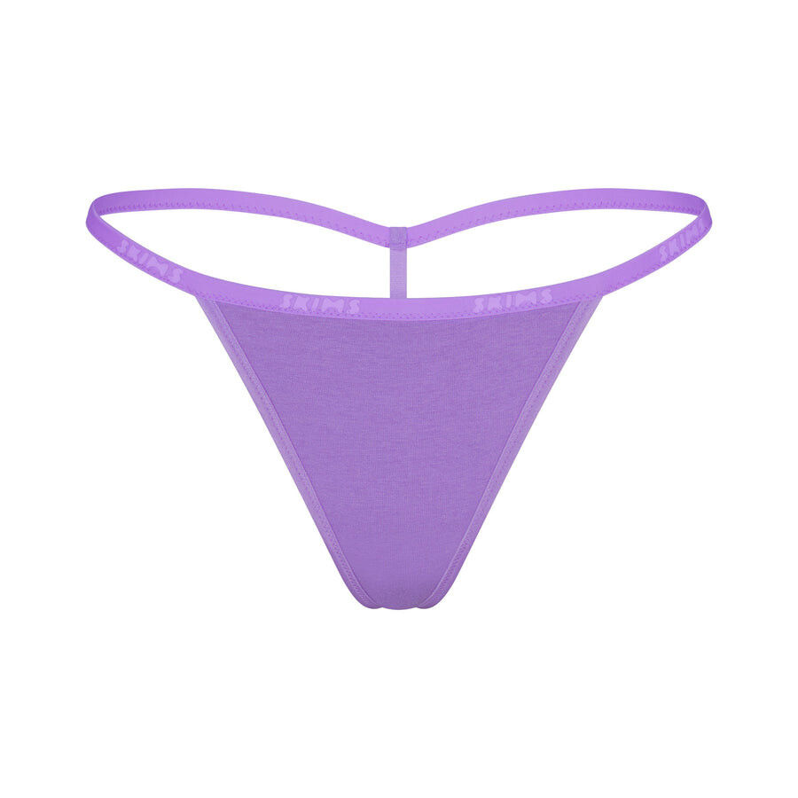 

Стринг-стринги SKIMS Cotton Logo, цвет Ultra Violet