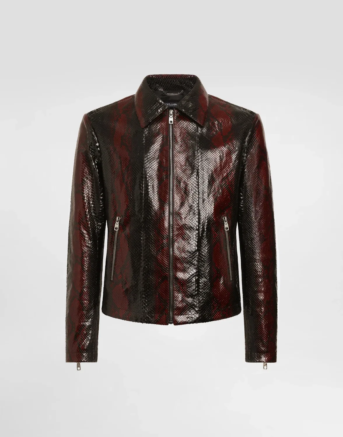 Куртка из питона Мигджорн Dolce & Gabbana, красный