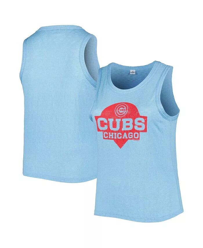 

Женская майка больших размеров с высоким воротником Royal Chicago Cubs из трехслойной ткани Soft As A Grape