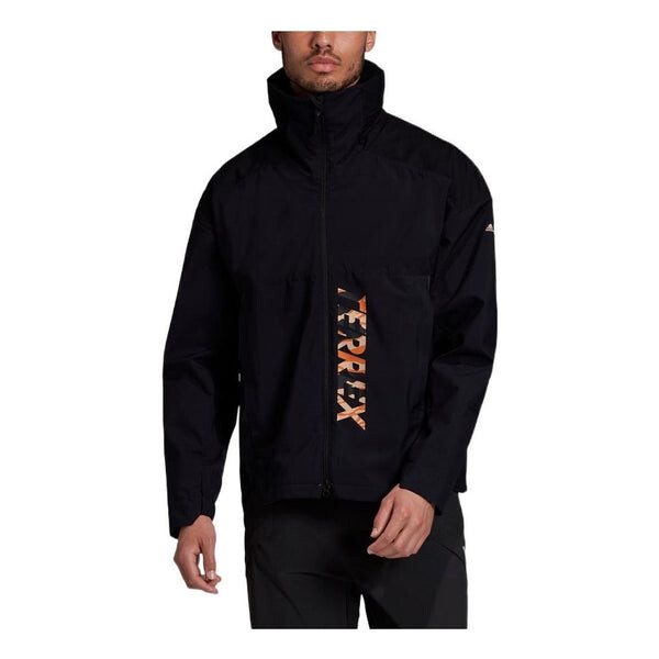

Куртка adidas Logo Stand Collar Sports Hooded Jacket Black, черный