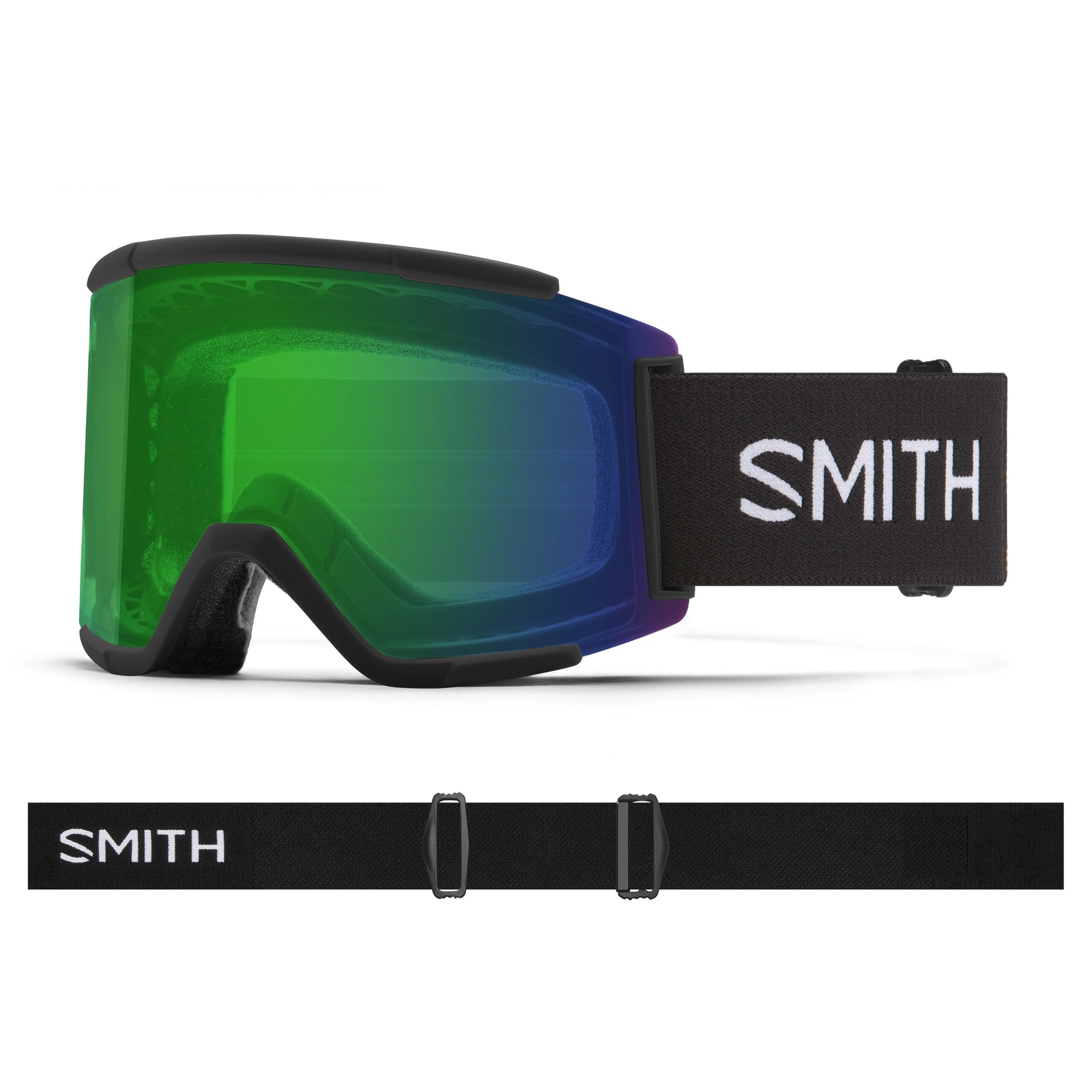 

Очки Smith Squad XL, Black Chromapop Everyday Green + Bonus Storm Rose Lens (2026)