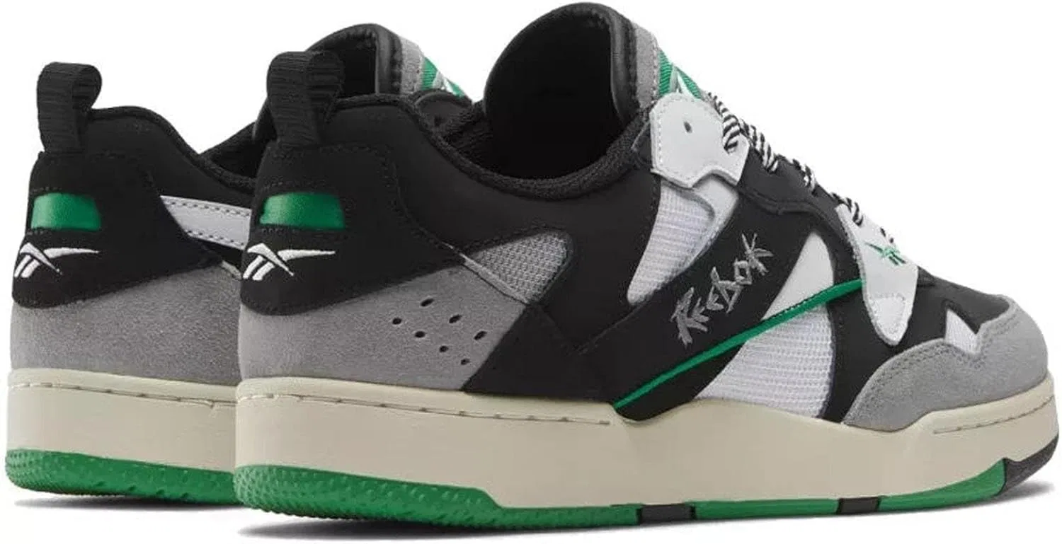 Кроссовки Reebok Unisex BB 4000 II '96, Black White Glengreen — фото 3