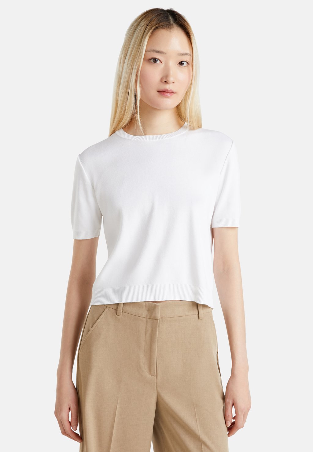

Базовая футболка SHORT SLEEVE United Colors of Benetton, белый