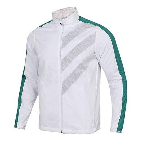 

Куртка adidas neo Colorblock Breathable Athleisure Casual Sports Stand Collar Jacket White, белый