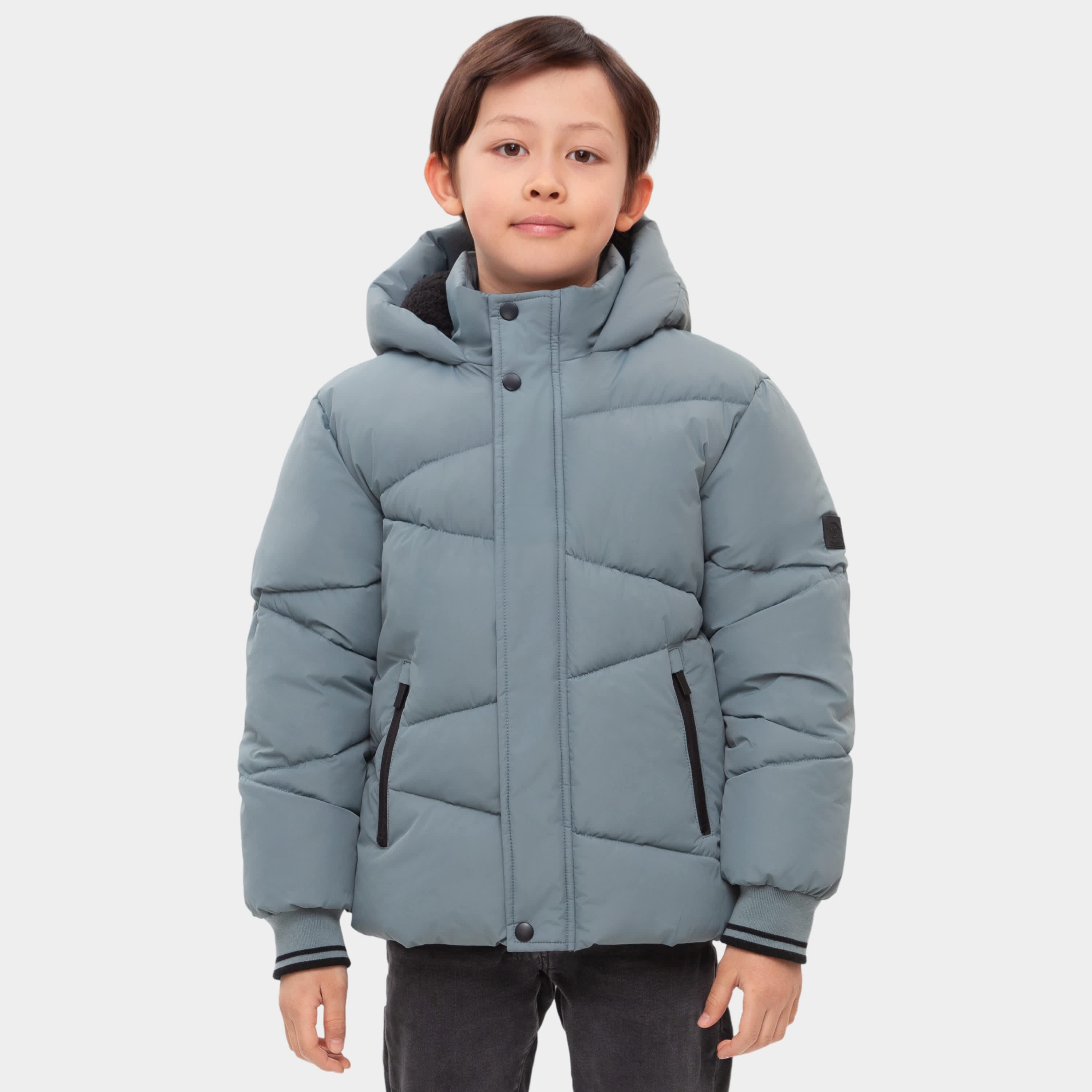 

Детское зимнее пальто Rokka&Rolla Grid с флисовой подкладкой, зеленый