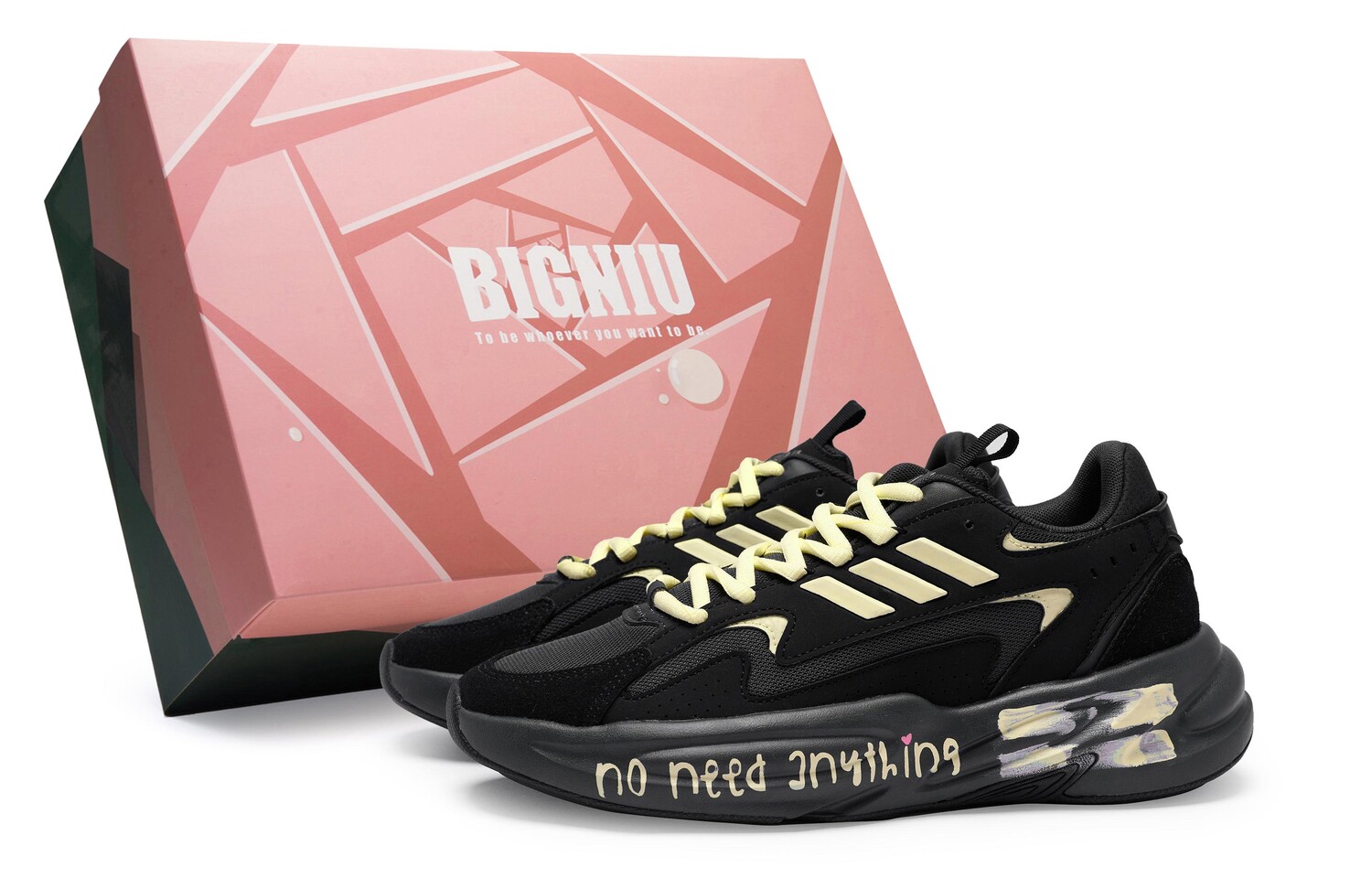

Кроссовки Ozwave для бега унисекс с низким верхом, желтый Adidas