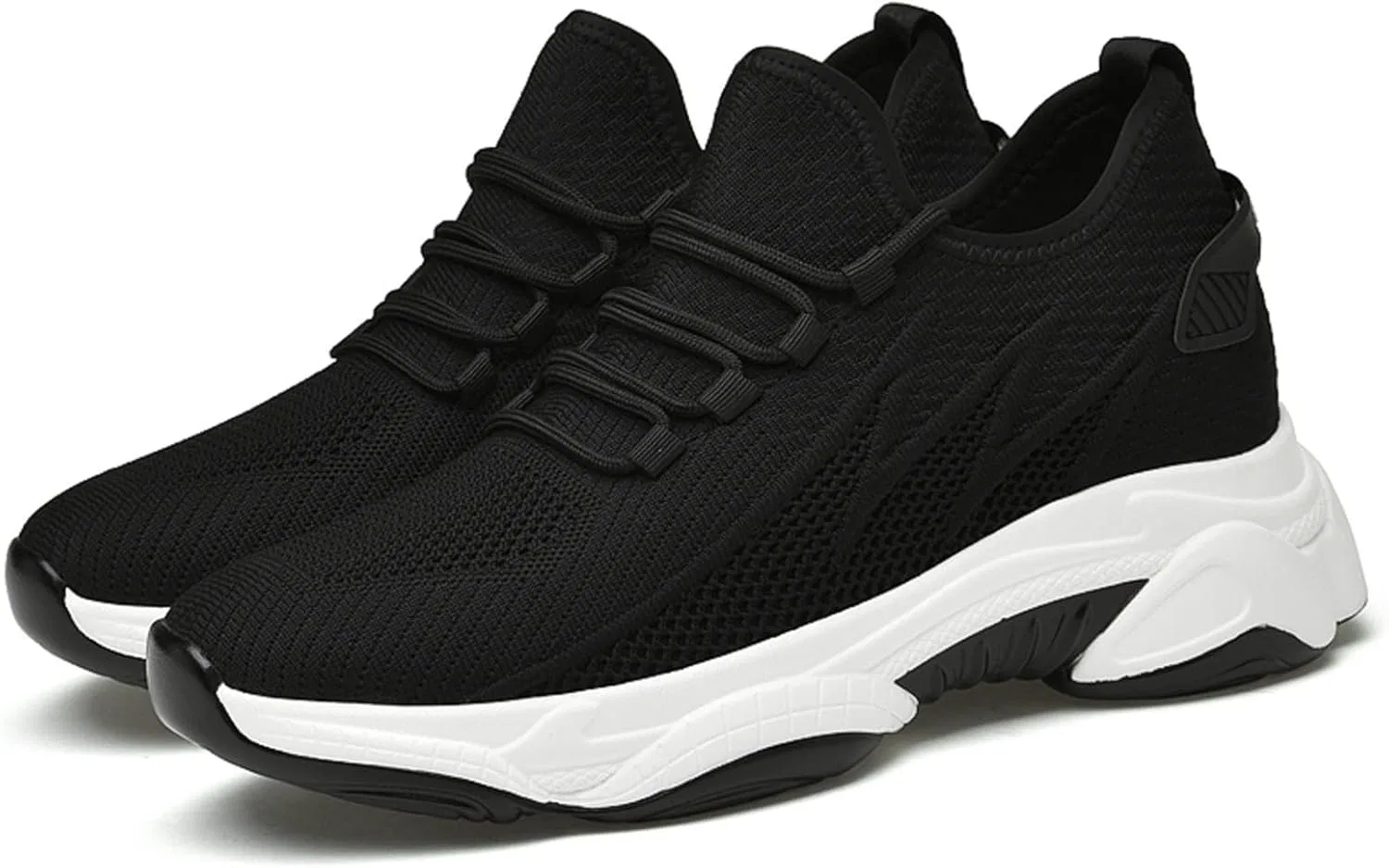 Generisch Laufschuhe Herren Sportschuhe Кроссовки Turnschuhe Joggingschuhe Herren Winter atmungsaktive Outdoor Wanderschuhe Высокие кроссовки Schuhe Wanderschuhe, Schwarz — фото 2