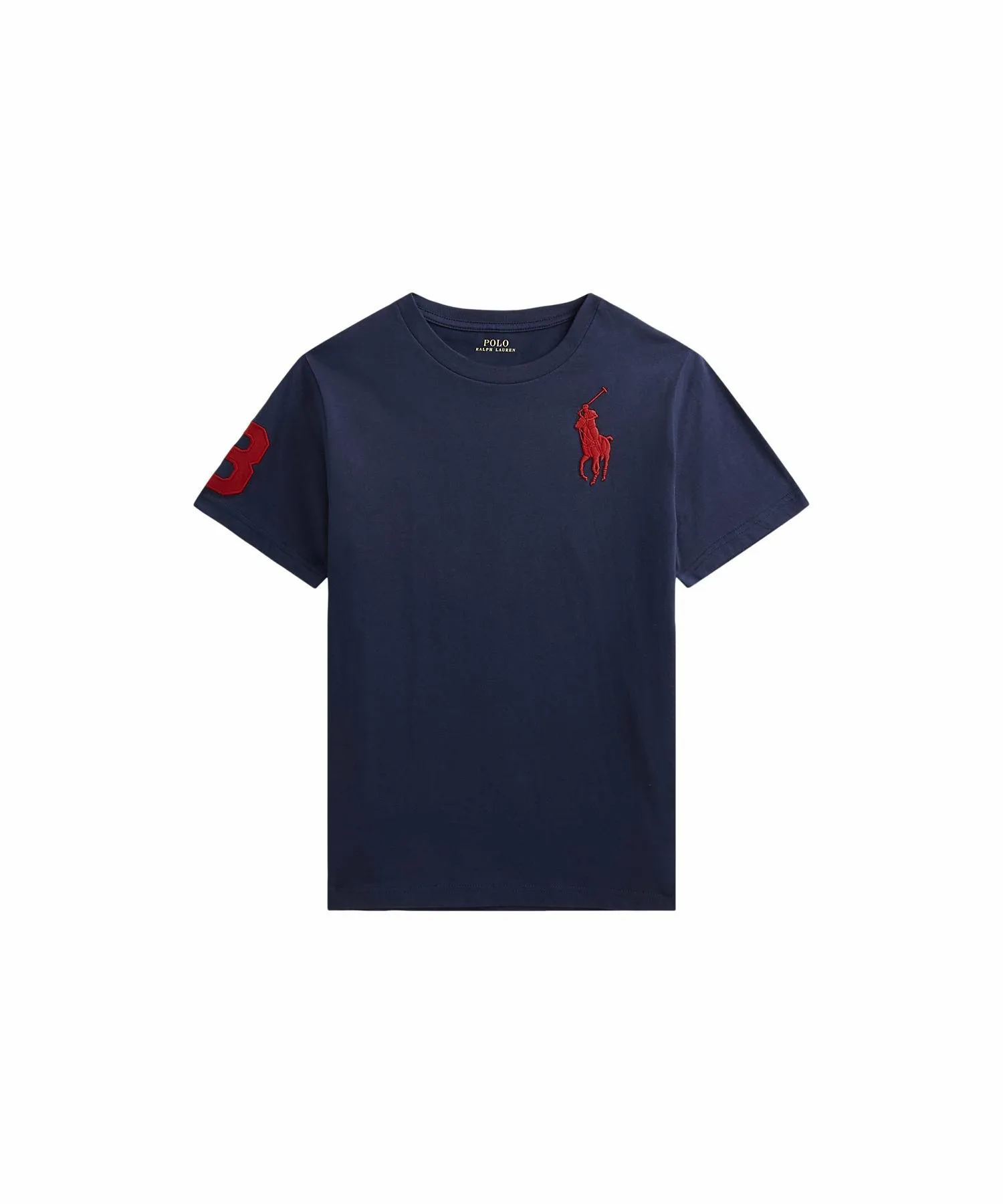 Хлопковая футболка Big Pony (для мальчиков, возраст 8-20 лет) Polo Ralph Lauren, 410 Navy