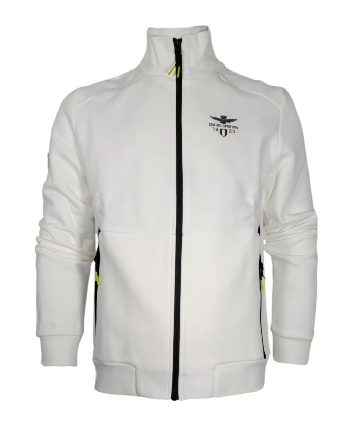 

Спортивный хлопковый свитер fe1944 Aeronautica Militare, белый