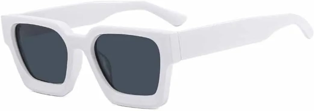 

Солнцезащитные очки с защитой UV400 | Маленькая оправа, линзы конфетного цвета | Для женщин и мужчин, для занятий спортом на открытом воздухе и вождения DSVIGF, White Gray