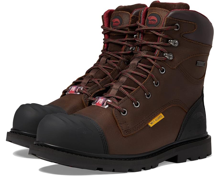 

Ботинки Avenger Work Boots Hammer 8" Int Met Guard CN WP PR EH, коричневый