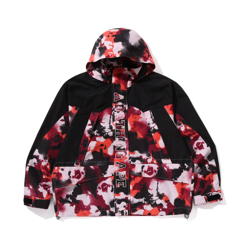 

A BATHING APE Куртка для сноуборда Bape Map Camo, Red RDX