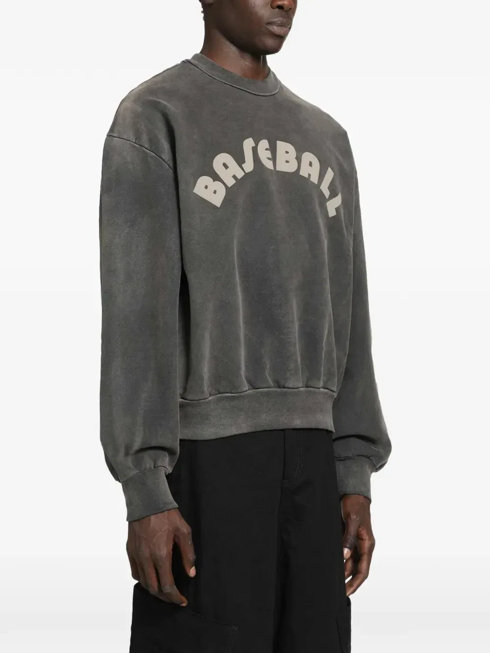 Свитшот в стиле бейсбольной формы Fear Of God, серый — фото 2