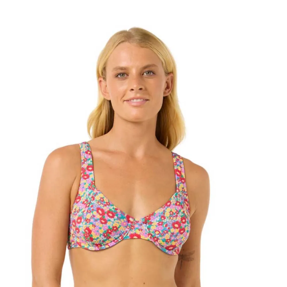 

Топ бикини Rip Curl Las Flores D-DD Balconette, разноцветный