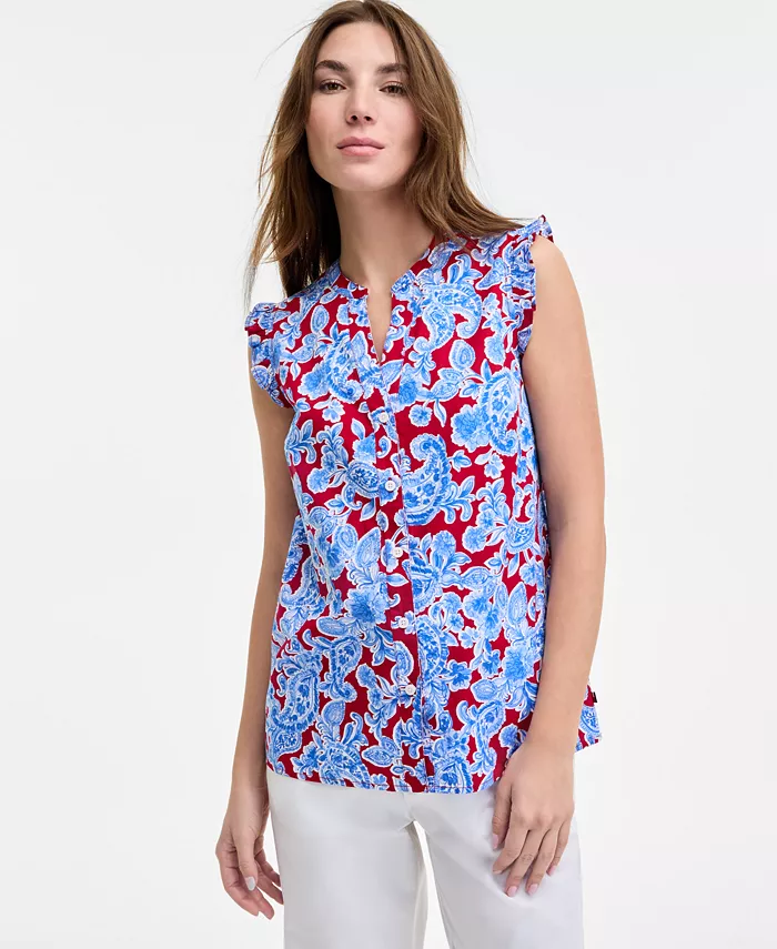

Женская блузка Olympia Paisley с рюшами Tommy Hilfiger, мультиколор