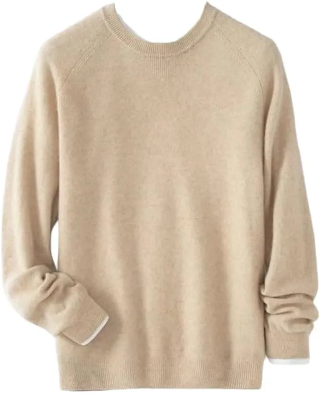 

Мужской кашемировый свитер с круглым вырезом HEYDHSDC