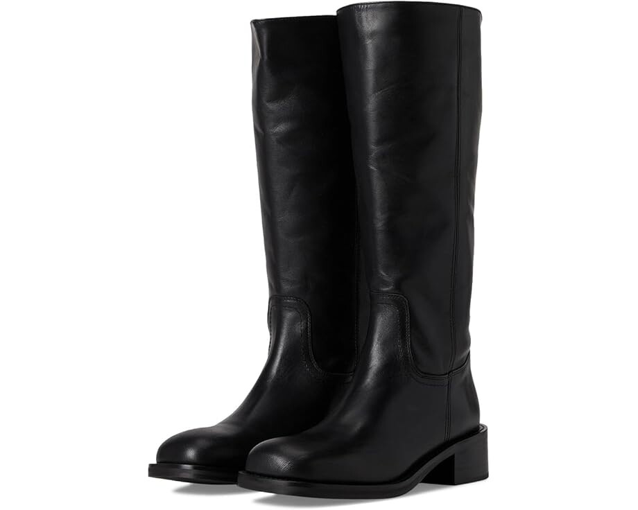 Сапоги женские Steve Madden Riggs с блочным каблуком, черный