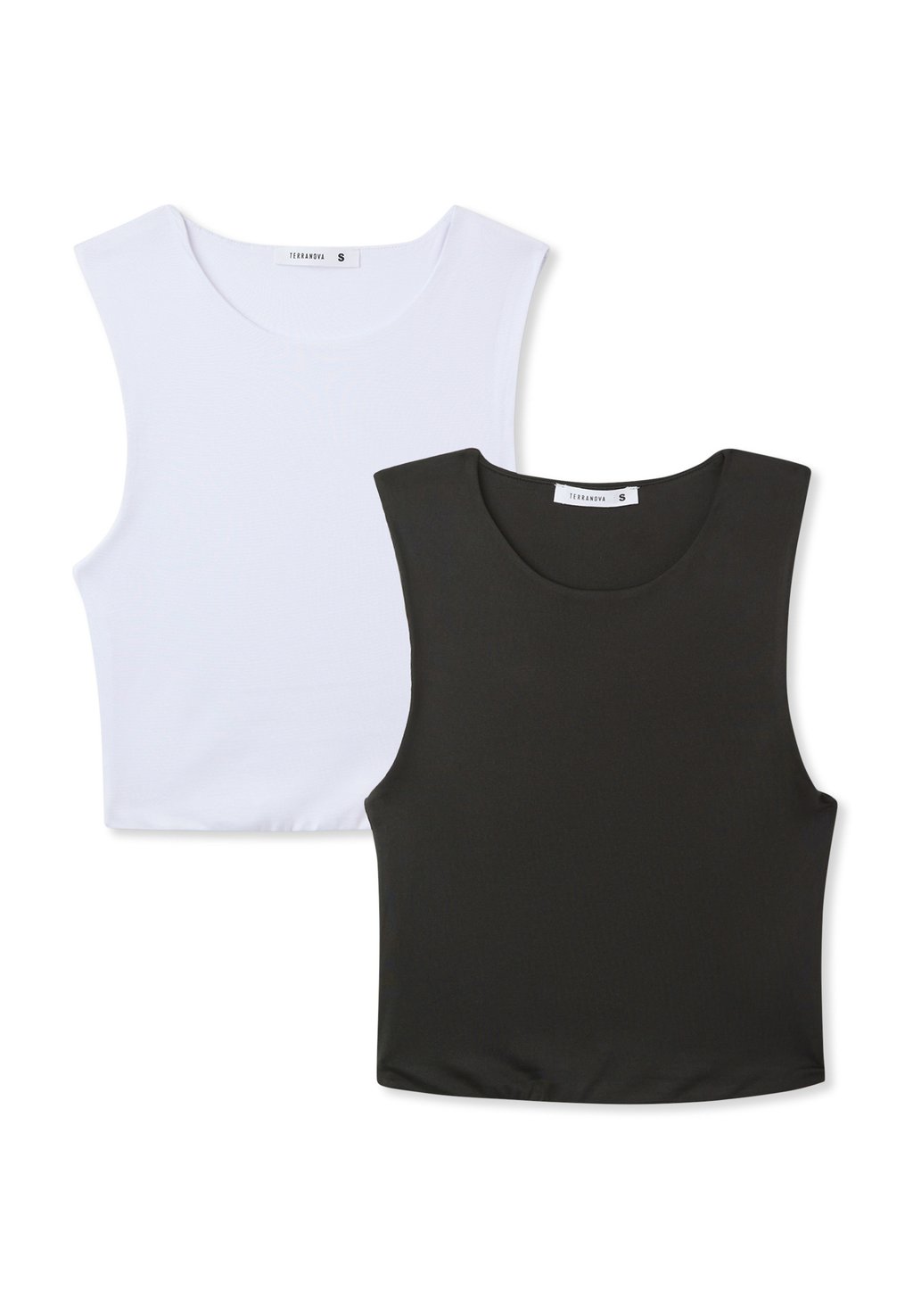 

Топ PACK OF 2 PLAIN STRETCH Terranova, черный
