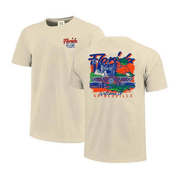 

Мужская футболка comfort colors с ручной росписью кампуса florida gators Image One