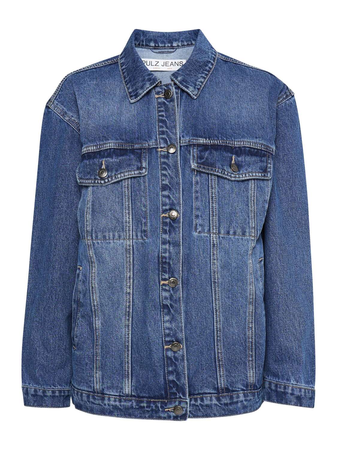 

PULZ Jeans Межсезонная куртка 'ALORA' в цвете индиго
