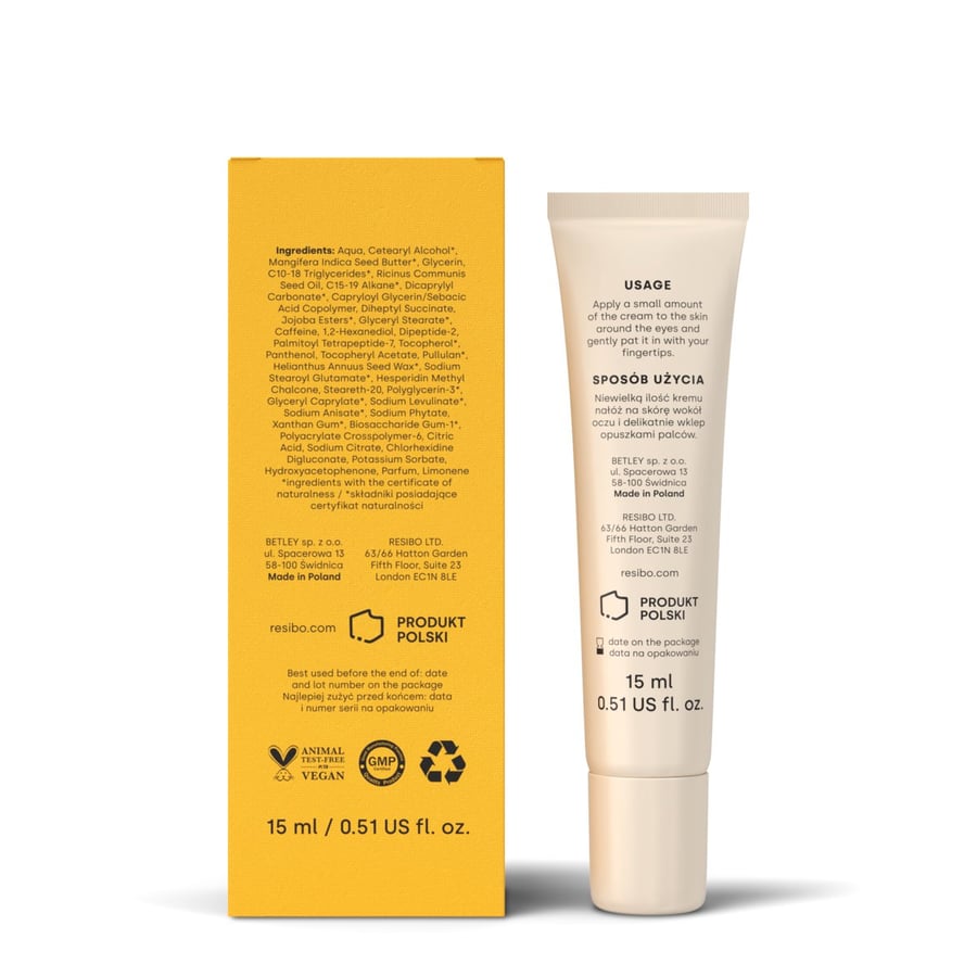 Resibo, Mango eye lift, суперпитательный крем для кожи вокруг глаз, 15 мл — фото 2
