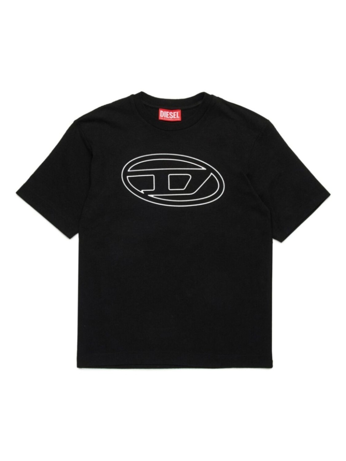 

Diesel футболка с логотипом Oval D, черный