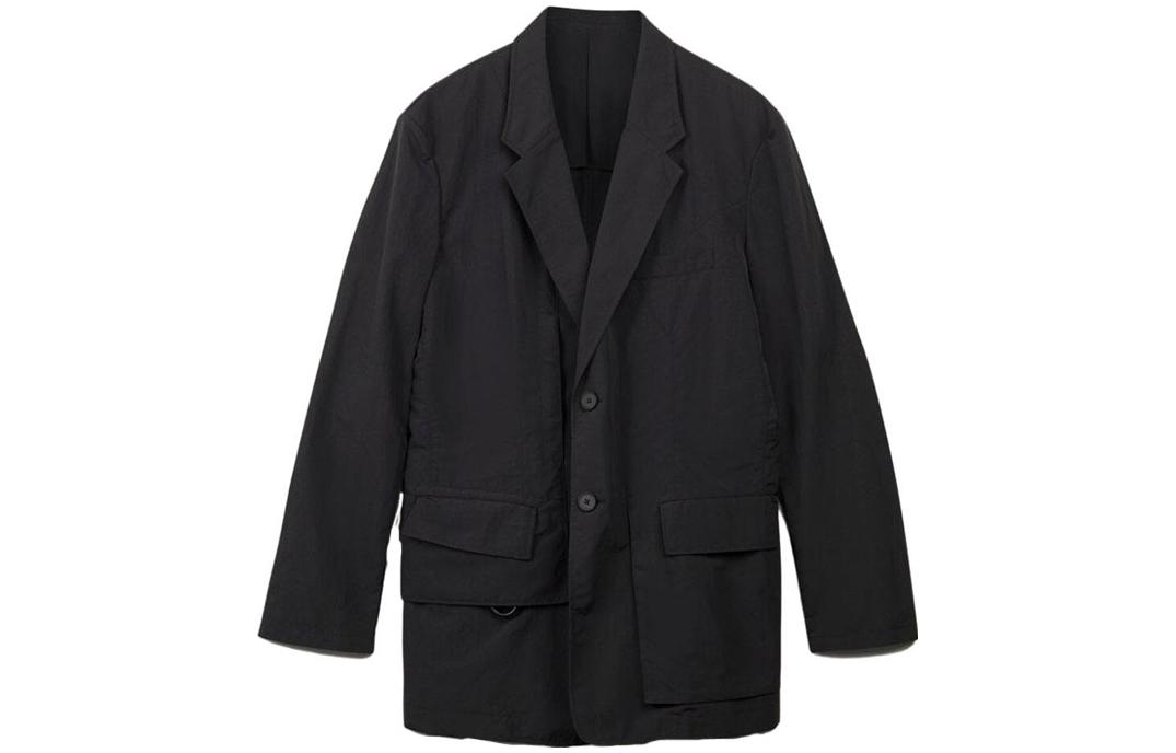 

Y-3 Куртка Y 3 Cr Nyl с эффектом складок однобортная, Black