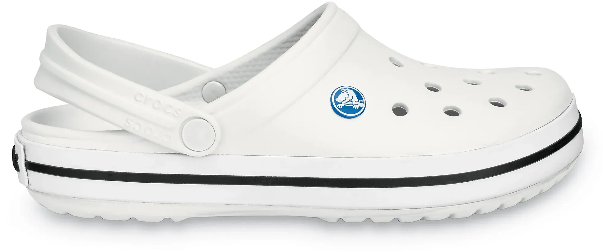 Сабо Crocs "Crocband Clog", летняя обувь, тапочки, тапочки с двухцветной подошвой, белый — фото 2