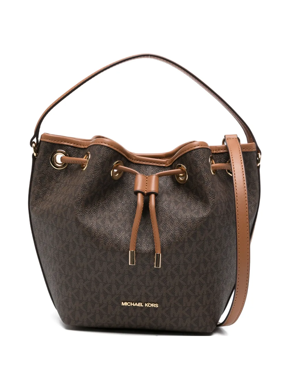 

Сумка-сэтчел с логотипом Michael Michael Kors, коричневый