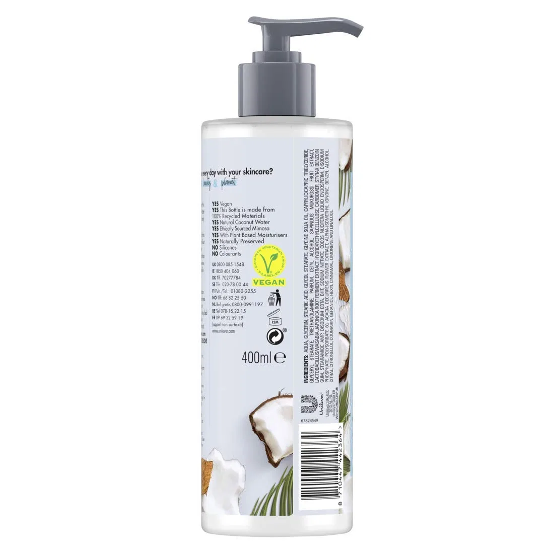 Веганское увлажняющее молочко для тела Love Beauty And Planet Sublime Hydration 400 мл Love Beauty And Planet — фото 3