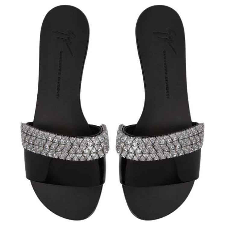 Giuseppe Zanotti Джузеппе Занотти GZ Слайдеры женские черные — фото 4