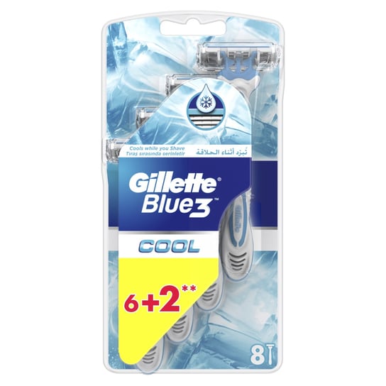 

Одноразовая бритва с лезвиями 3 x 8 Gillette Blue3 Cool