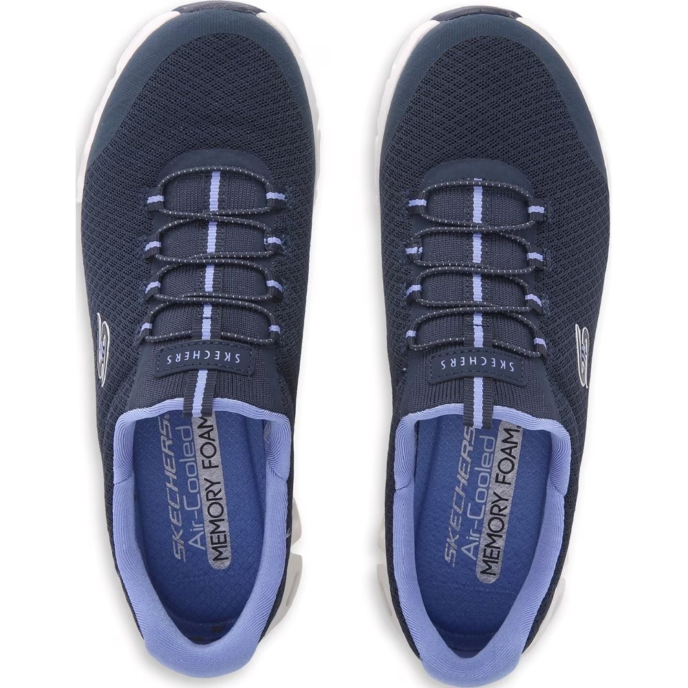 Упругие кроссовки Glide-Step Skechers, синий — фото 4