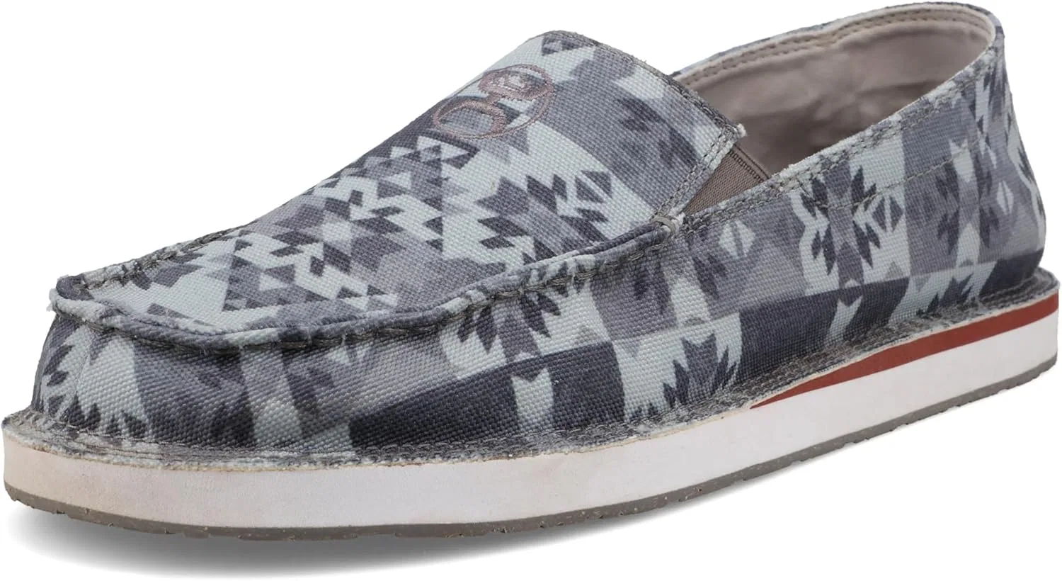 Мужские туфли Twisted X Hooey Slip On, Grey Multi-Coloured