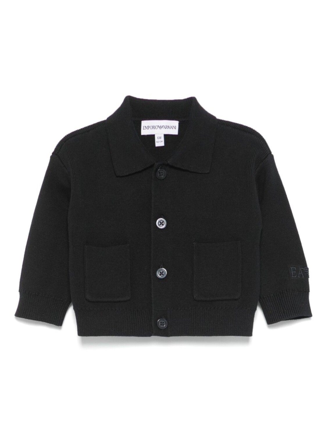 

Emporio Armani Kids кардиган с вышитым логотипом, синий