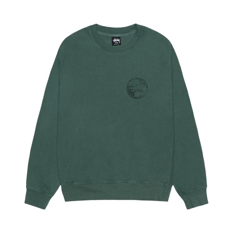 

Свитер Stussy Dot Stamp Crew Pigment Dyed, Forest