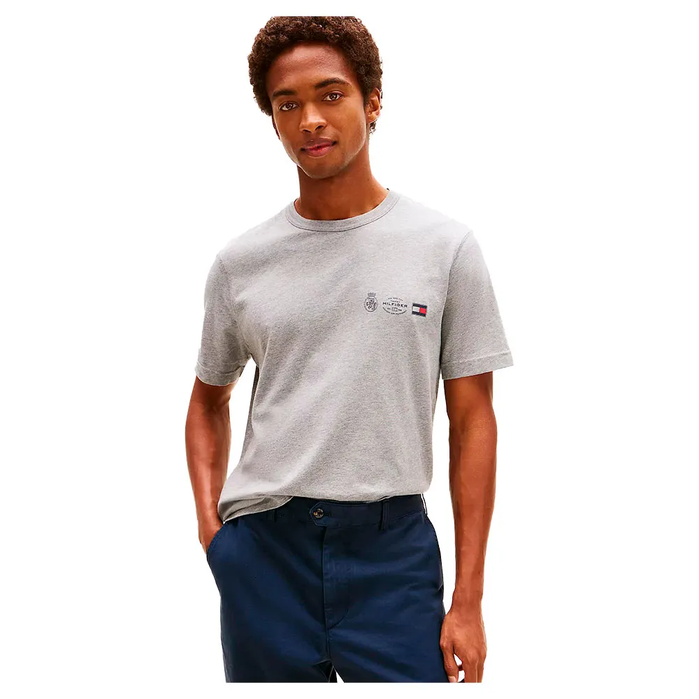 

Футболка с коротким рукавом Tommy Hilfiger Small Crest Outline, серый