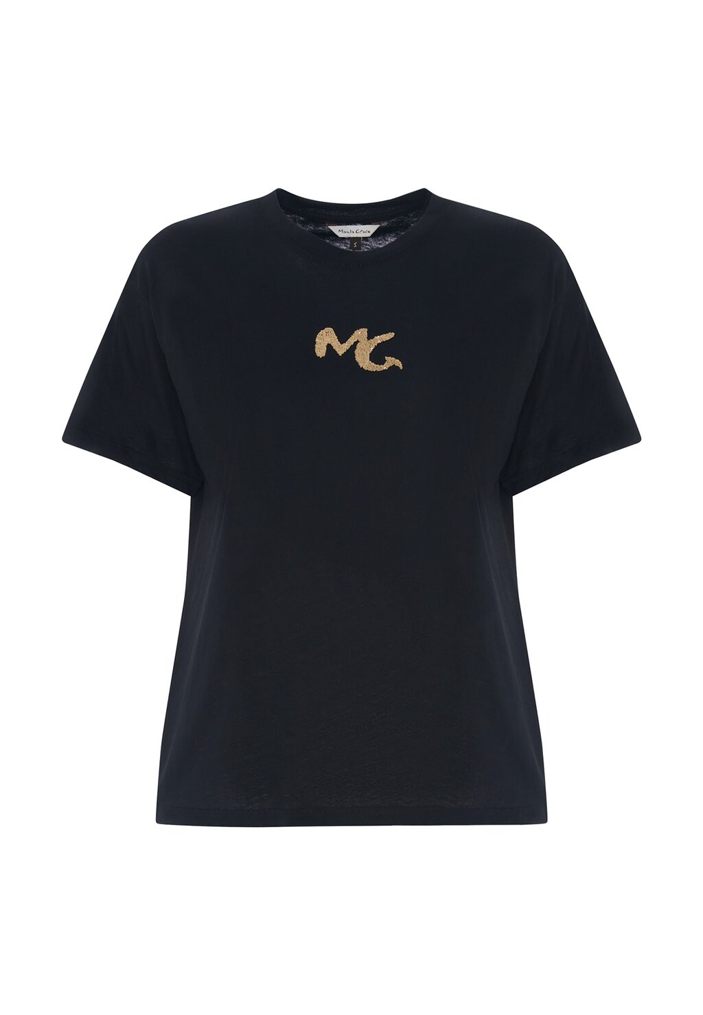 

Базовая футболка LOGO Manila Grace, цвет Mottled Black