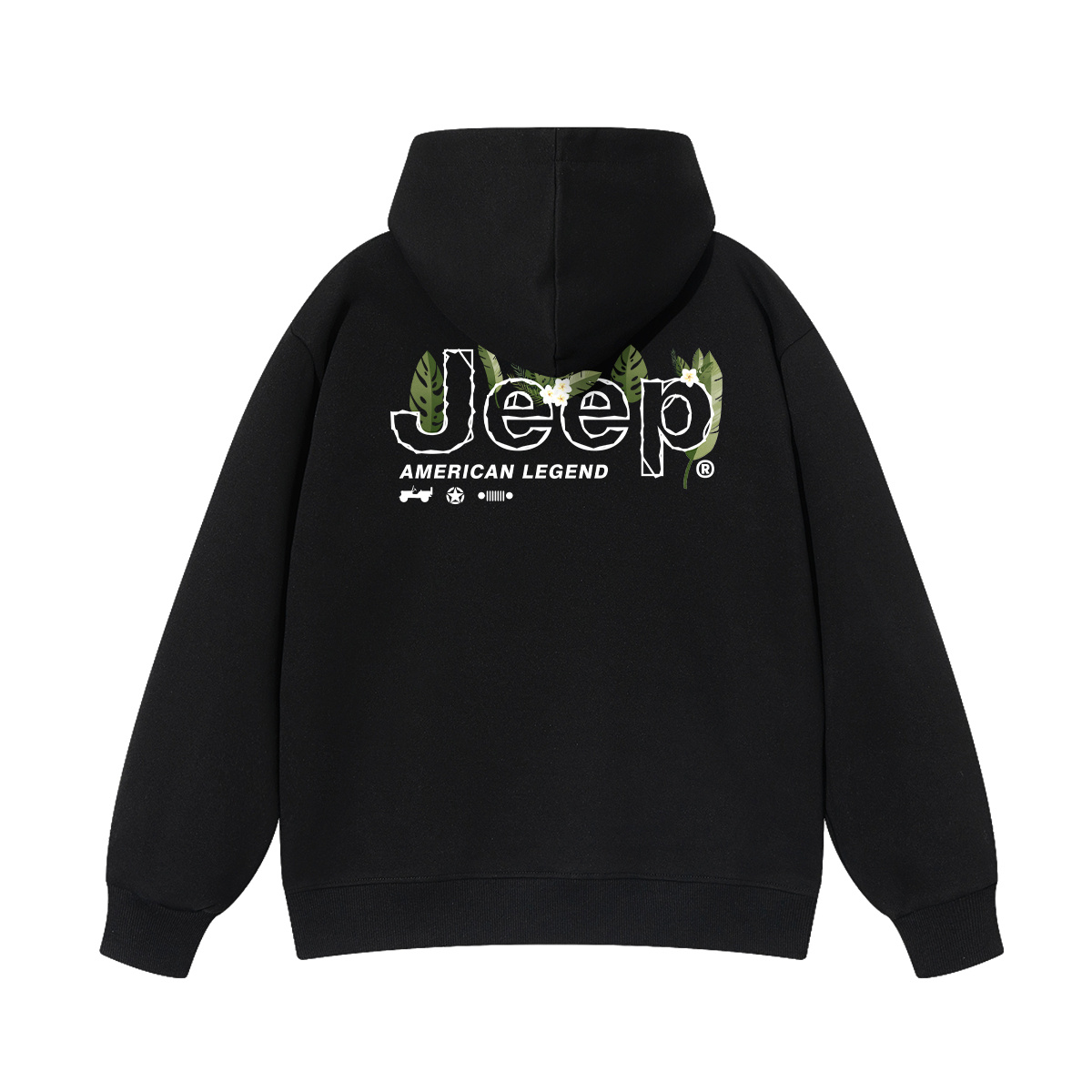 Толстовка с капюшоном утепленная для школьников Jeep, new year красный fleece-lined — фото 4