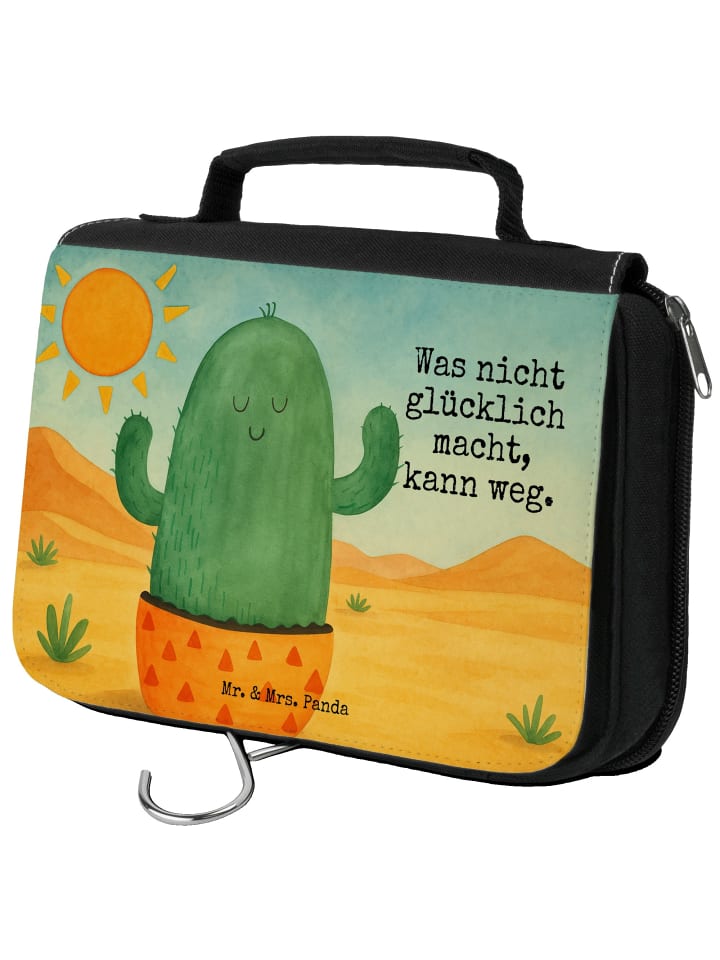 

Mr. & Mrs. Panda Косметичка с изображением кактуса и солнца, с надписью белого цвета