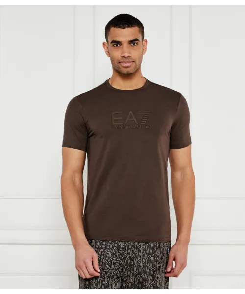 

Футболка Regular fit Ea7, коричневый