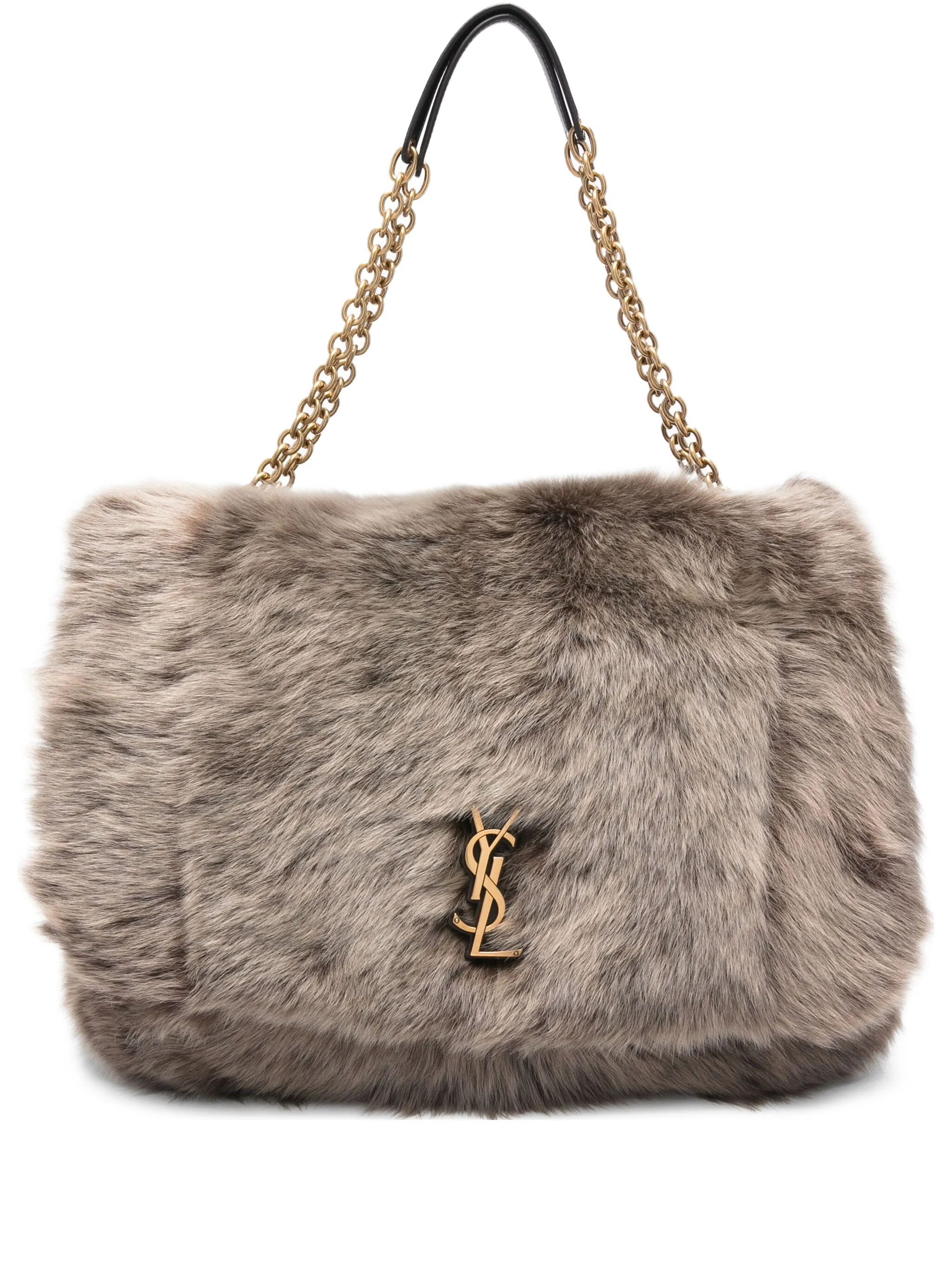 

Сумка через плечо с логотипом и табличкой Saint Laurent, коричневый