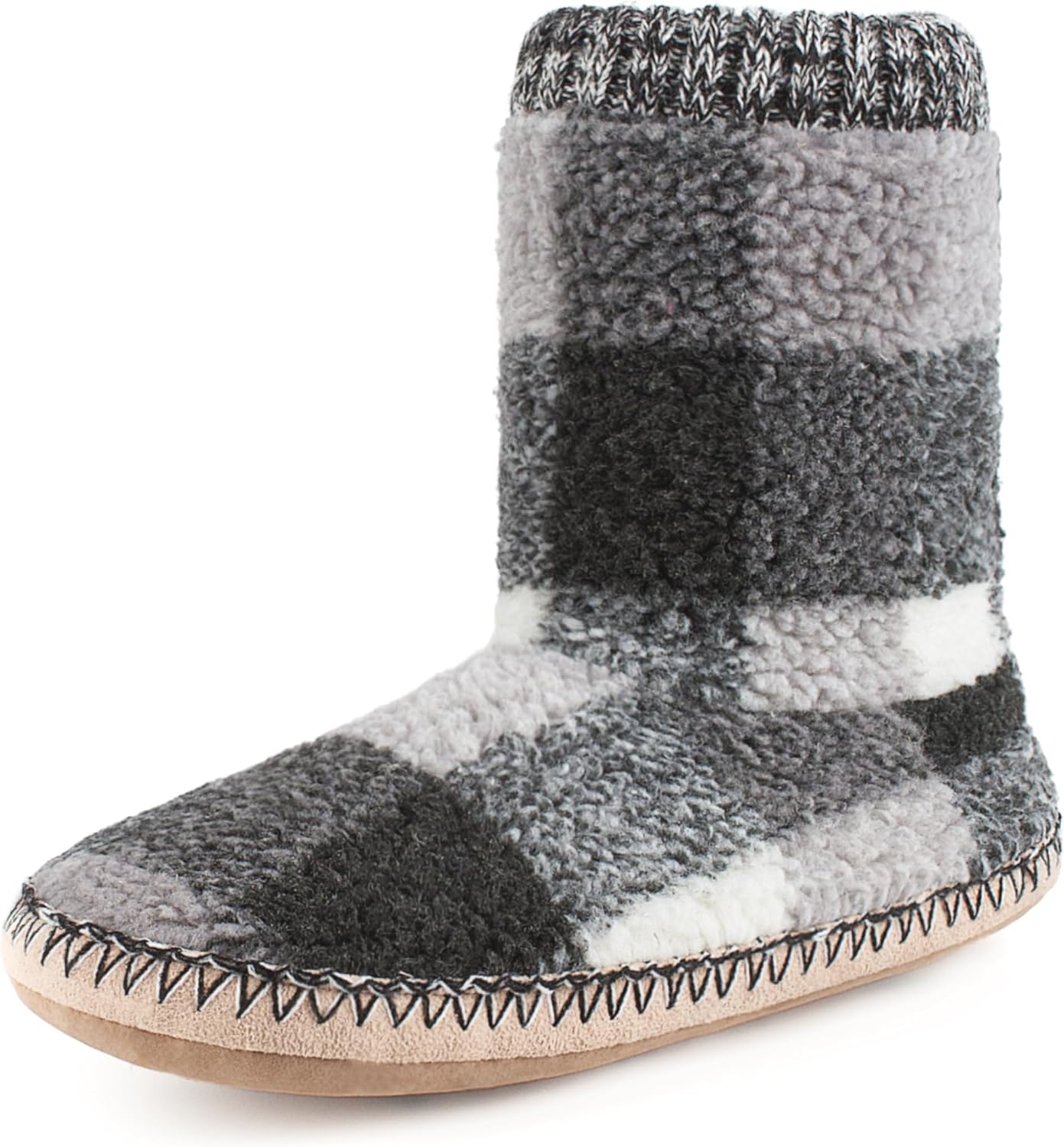 

Уютные домашние тапочки для мужчин, с мягкой меховой отделкой и нескользящей подошвой, теплые носки-мокасины, зимние подарки на Рождество, уникальные Cosyone1997, белый/серый