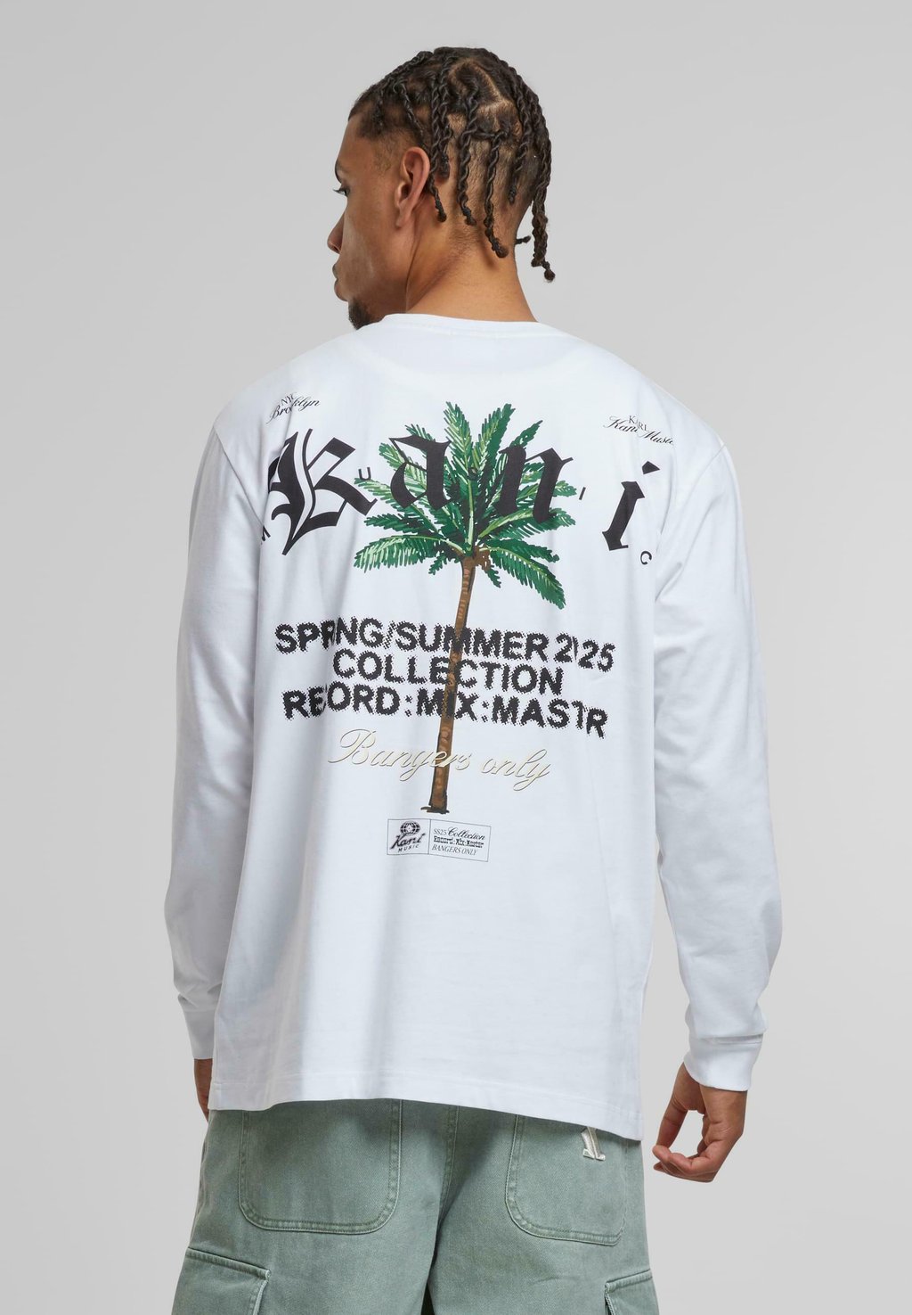 

Лонгслив PALM PRINT Karl Kani, белый