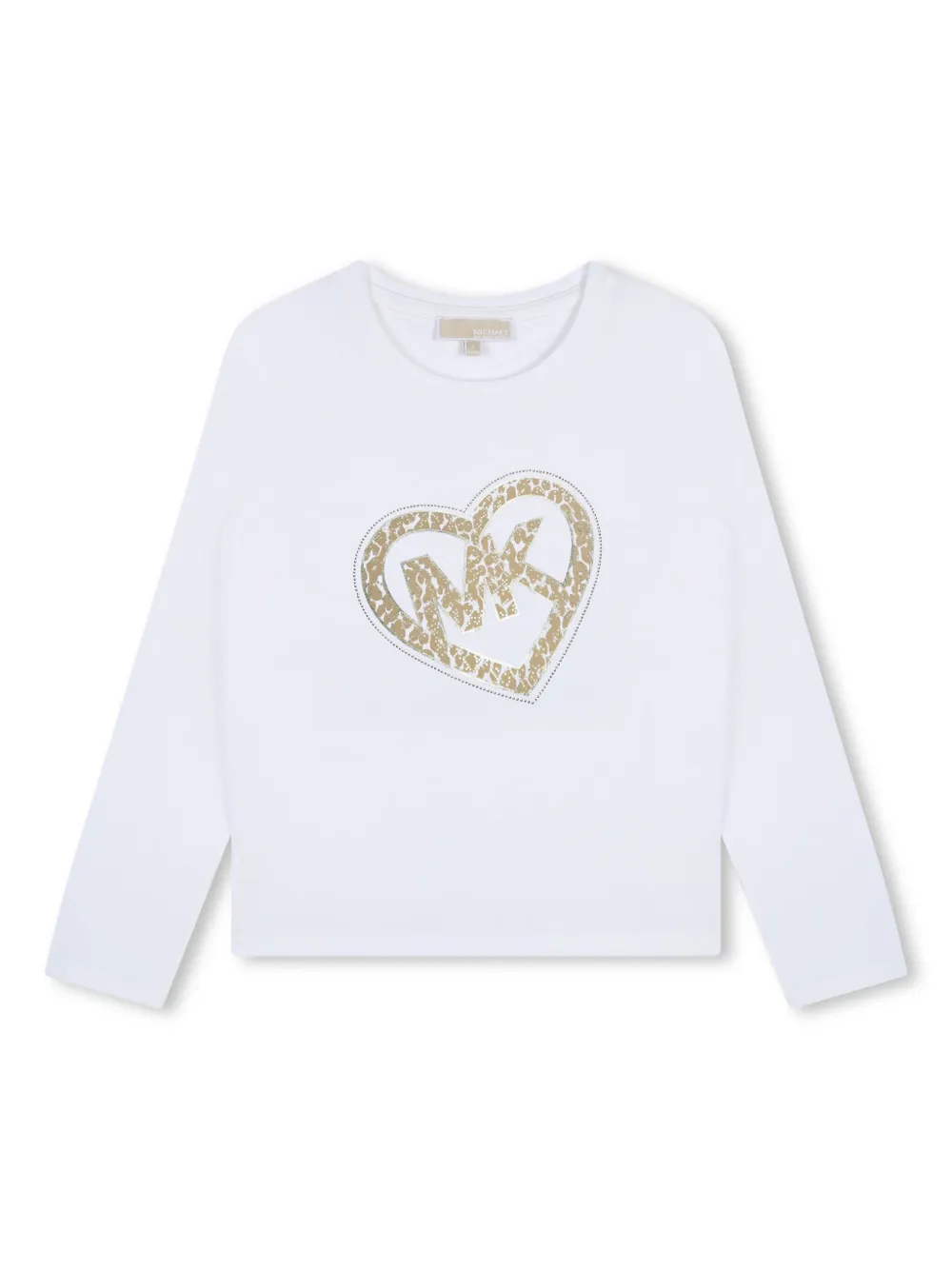 

Футболка с круглым вырезом и логотипом Michael Kors Kids, белый