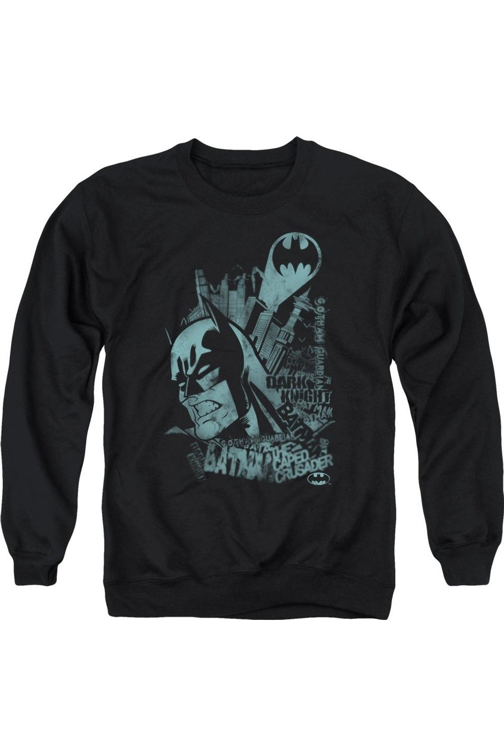

Толстовка Batman Gritted Teeth для взрослых с круглым вырезом Gildan, черный