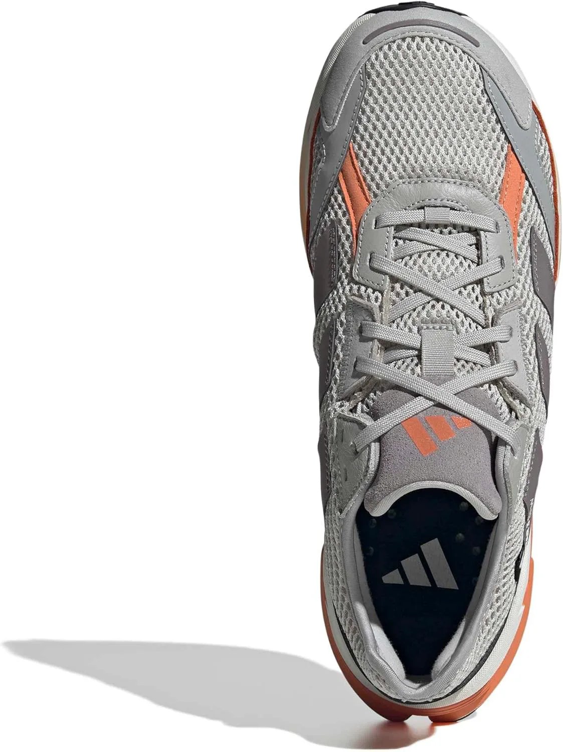 Мужские беговые кроссовки Adidas Adistar 3 Sportswear - зеленые, серый — фото 2