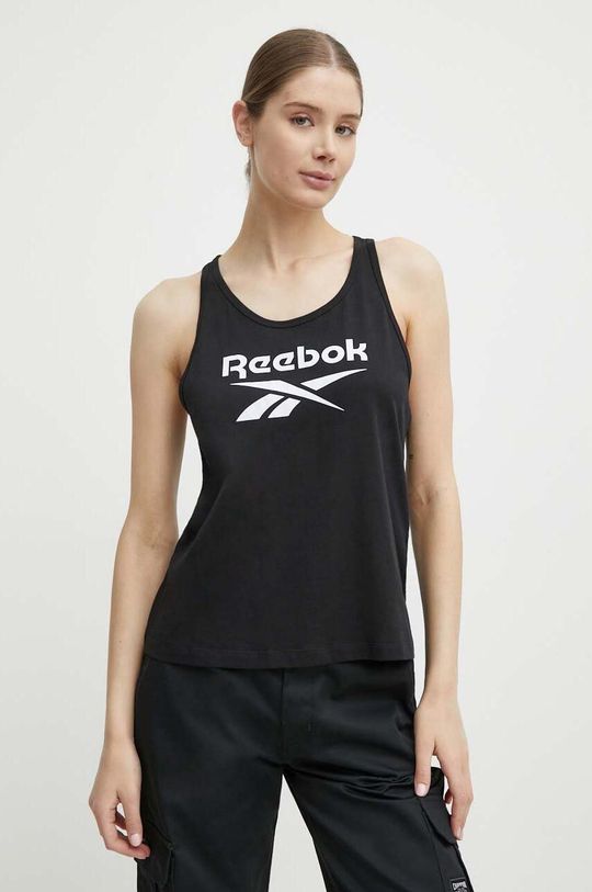 

Айдентический хлопковый топ Reebok, черный