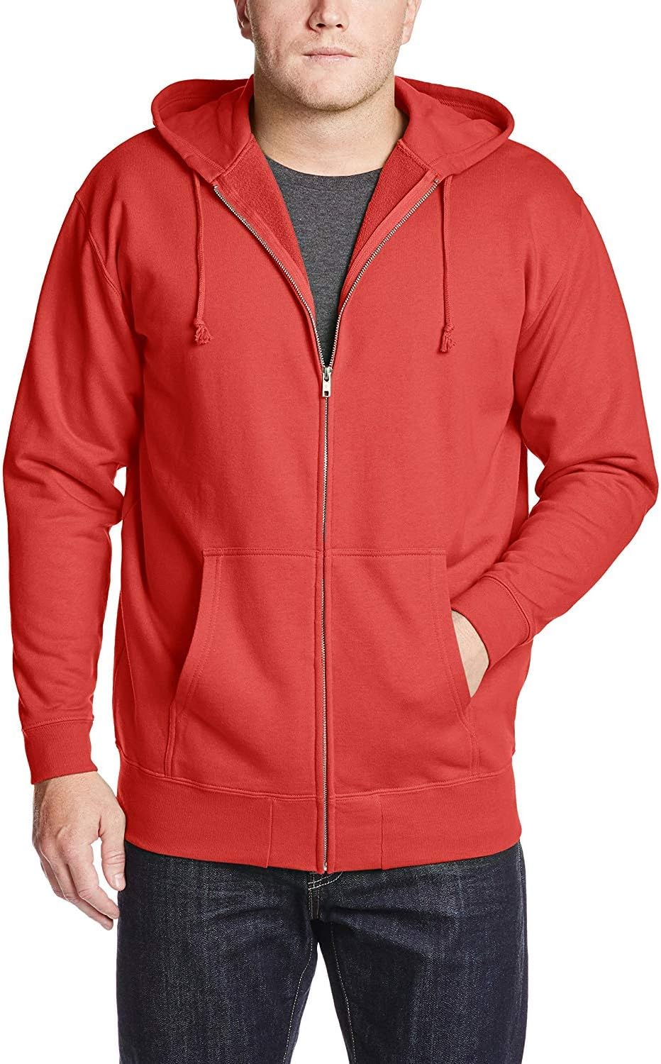 

Мужская толстовка United Athle 521301 на молнии, плотность ткани 10 унций (с ворсом на спине), красный